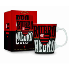 CANECA PORCELANA 280ML - RUBO NEGRO