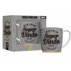CANECA PORCELANA 360ML "SUPER DINDO"