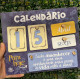 CALENDÁRIO PERMANENTE DE MESA - AZUL E AMARELO